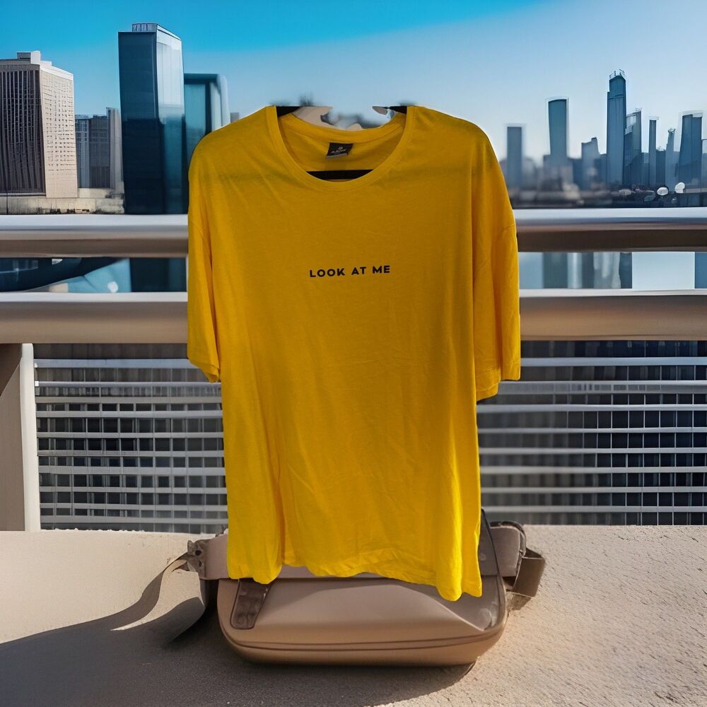 BIG & TALL the Rope Yellow Graphic Lightweight TShirt Size XXL EUC